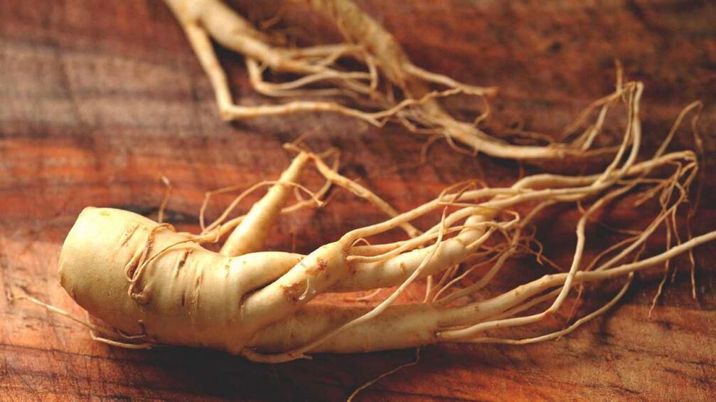 pakiaka ginseng hei whakanui ake i te kaha